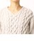 ケーブル編み ニット プルオーバー