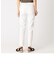 ホワイトデニム スリムパンツ