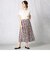 カーネーション　プリント　スカート