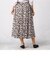 カーネーション　プリント　スカート