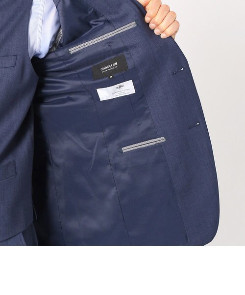 未使用タグ付✨COMME CA ISM コムサイズムデニム風スーツ　ネイビー　M trim_fce_item65c49dc90cdbc.jpg