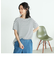 〈オーガニックコットン〉バックスリットボーダー半袖Ｔシャツ