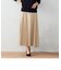 切替ギャザー　フレアスカート