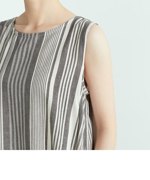 ebure ストライプ柄ノースリーブワンピース 定価8万6900円（アッパッパ 