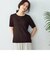 麻混　ニットＴシャツ