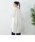 リネン混 バンドカラー ロングシャツ チュニック