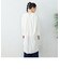 リネン混 バンドカラー ロングシャツ チュニック