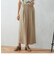麻調　セミワイドパンツ