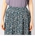フラワープリント　プリーツスカート