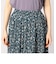 フラワープリント　プリーツスカート