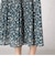フラワープリント　プリーツスカート