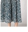 フラワープリント　プリーツスカート