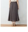 シフォン楊柳 切替 ギャザースカート
