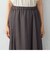 シフォン楊柳 切替 ギャザースカート