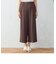 麻調　ワイドパンツ