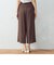 麻調　ワイドパンツ