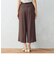 麻調　ワイドパンツ