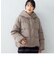 フード付き ショート ダウンコート