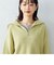 【Online Store限定カラー：ライラック、イエローグリーン】ハーフジップニット
