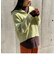 【Online Store限定カラー：ライラック、イエローグリーン】ハーフジップニット