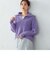 【Online Store限定カラー：ライラック、イエローグリーン】ハーフジップニット