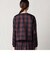 タータンチェック　ノーカラージャケット