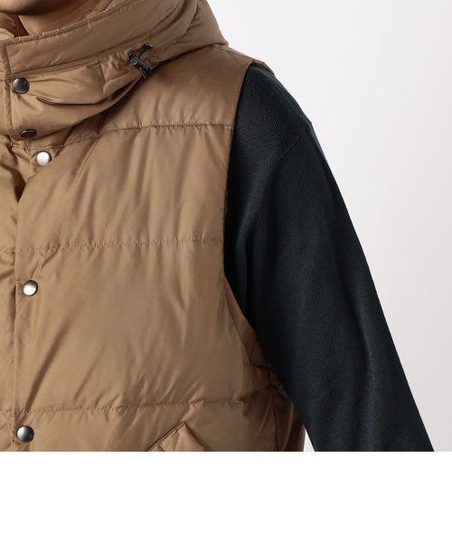 ポリエステルタフタ カラー ダウン ベスト