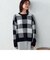 ブロックチェック柄　ジャガードニット