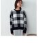 ブロックチェック柄　ジャガードニット