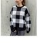 ブロックチェック柄　ジャガードニット