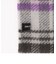 シャギー チェック柄ストール