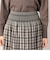【リバーシブル】　米沢織　ツイード　チェック柄スカート