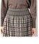 【リバーシブル】　米沢織　ツイード　チェック柄スカート