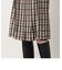 【リバーシブル】　米沢織　ツイード　チェック柄スカート