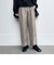 ツイード調ヘリンボーン ワイドパンツ