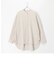 コットンネルバンドカラーシャツ