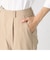 センタープレス ストレッチ テーパードパンツ
