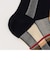アシンメトリー チェック柄 ソックス