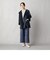 リバーシブル　クルーネックライトコート