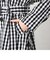 ギンガムチェックトレンチコート