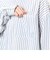 オーバーサイズ　ストライプシャツ