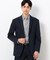 【セットアップ対応】べネサテン ストレッチ “ネイビーブレザー” ナローラペルジャケット