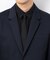 【セットアップ対応】べネサテン ストレッチ “ネイビーブレザー” ナローラペルジャケット