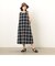 チェック　アッパッパ　ノースリーブワンピース