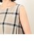 チェック　アッパッパ　ノースリーブワンピース