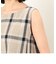 チェック　アッパッパ　ノースリーブワンピース