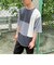 パッチワークデザイン クルーネック Ｔシャツ