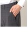 【セットアップ対応】グレンチェック テーパードパンツ