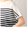 フレンチスリーブ　ボーダーニットＴシャツ