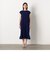 プリーツ ノースリーブ ワンピース